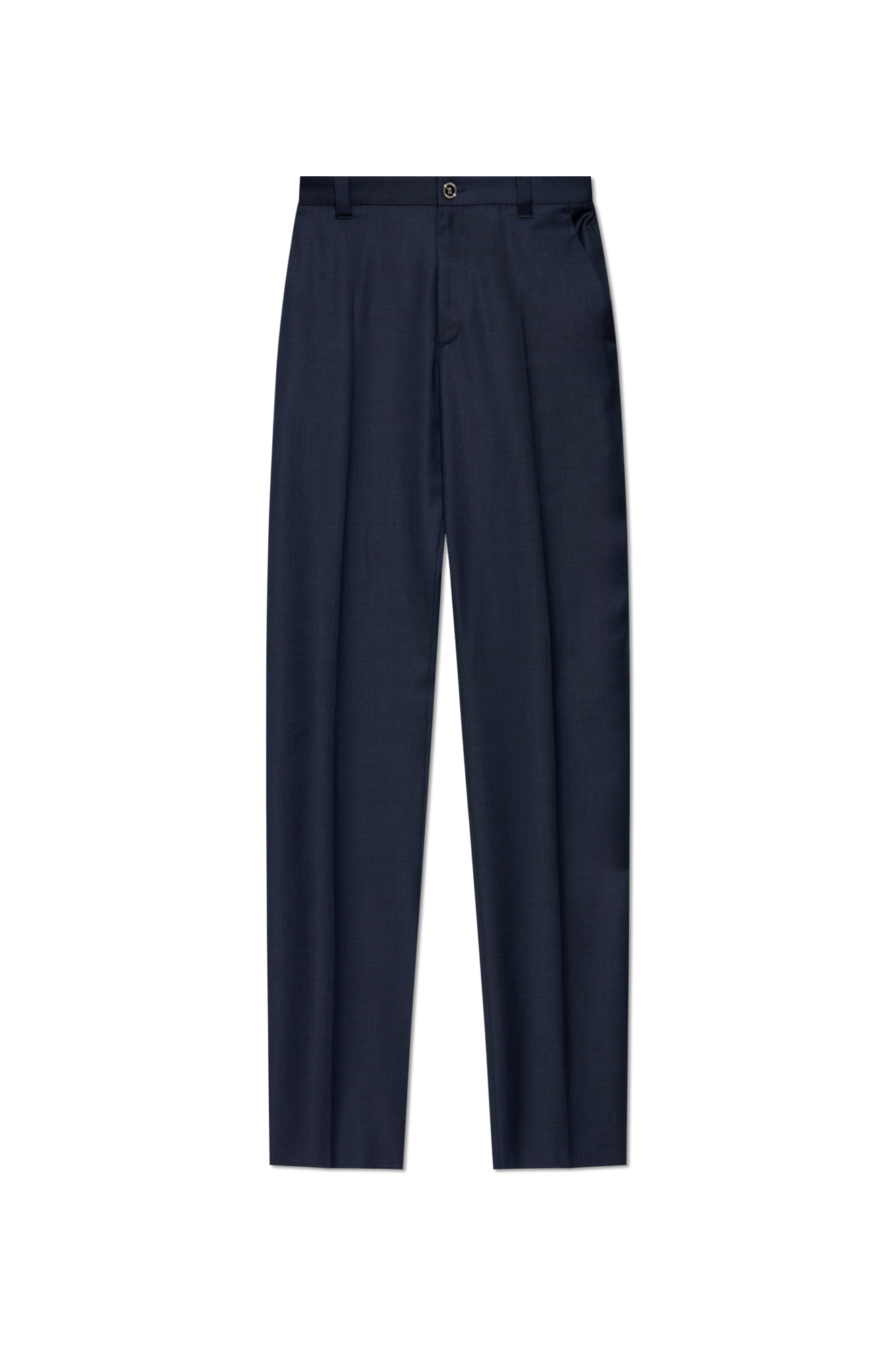 Navy blue Wool trousers with crease Versace - Vitkac Canada